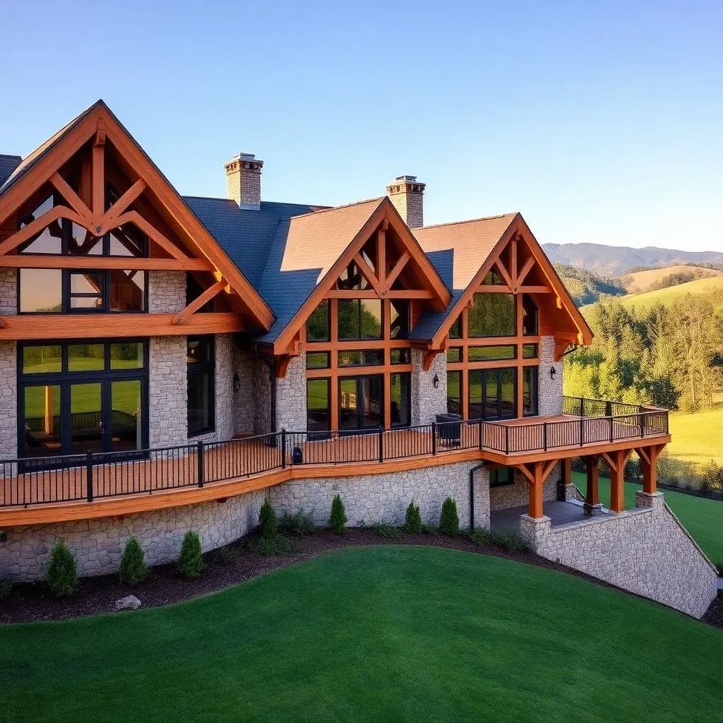 Custom timber frame home and barn construction by Hearthstone Design Build in Virginia - photo 1 by Hearthstone Design Build